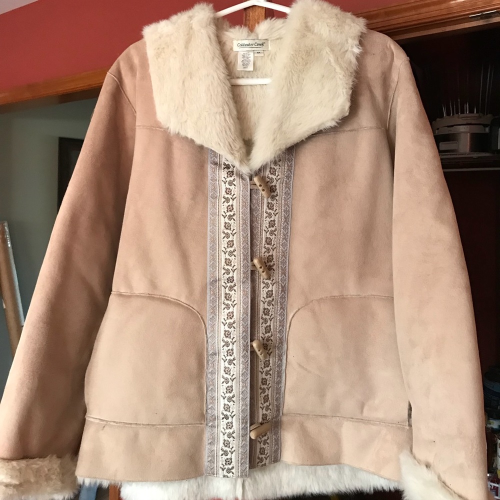 Faux suede jacket