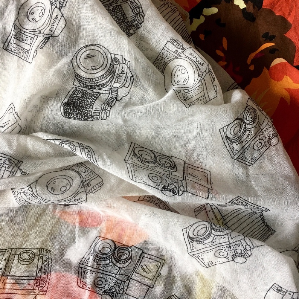 BIG Sheer Camera Scarf