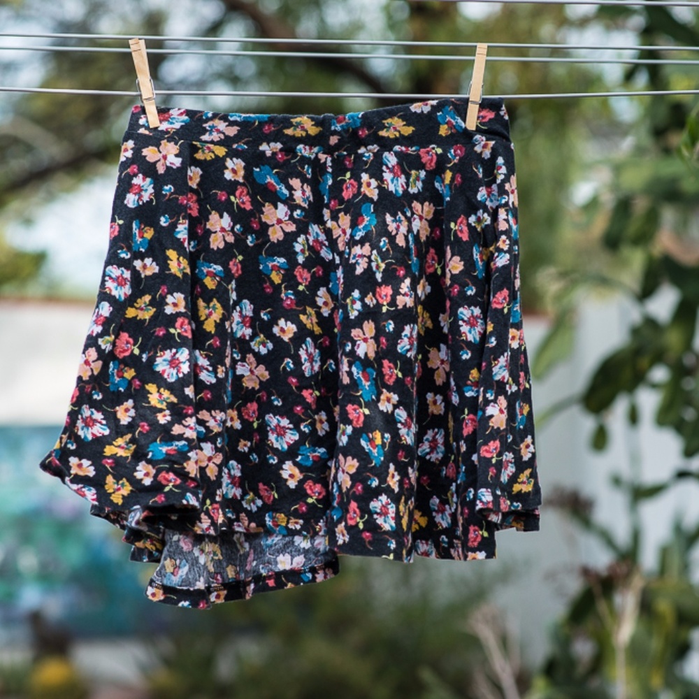 Floral miniskirt
