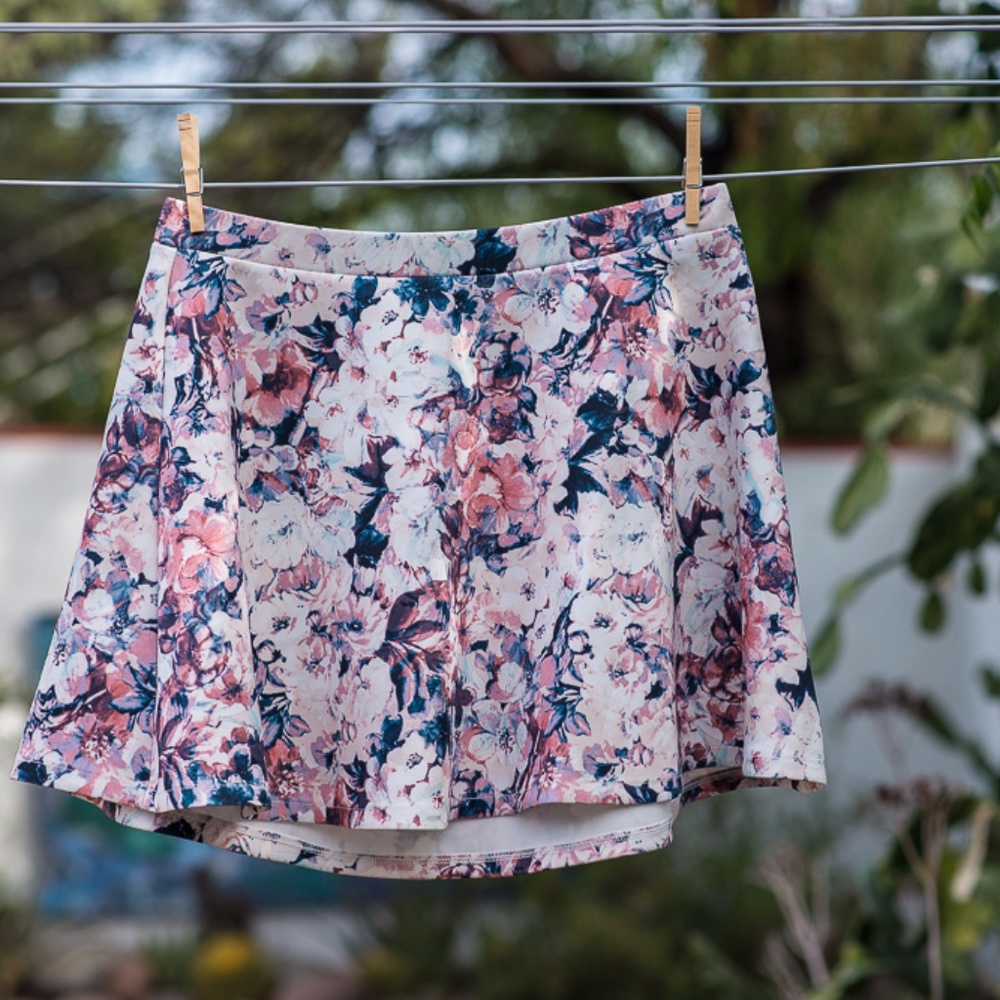 Floral miniskirt