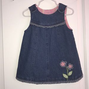 Faded Glory jean denim baby dress size 18 months