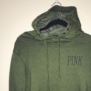 ❗️1HOURSALEArmy Green VS PINK Studded Hoodie! EUC