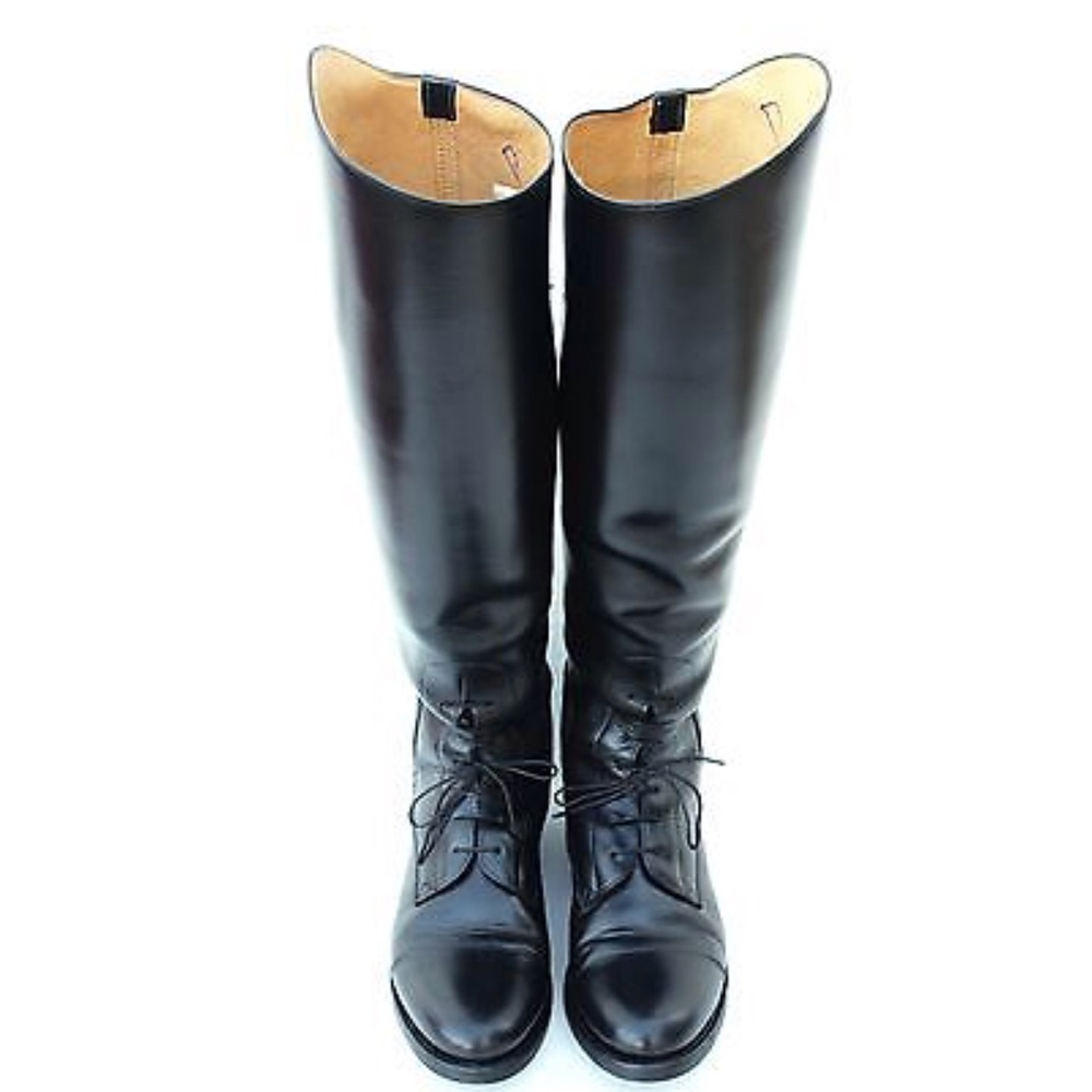 Effingham Equestrian tall black leather boots