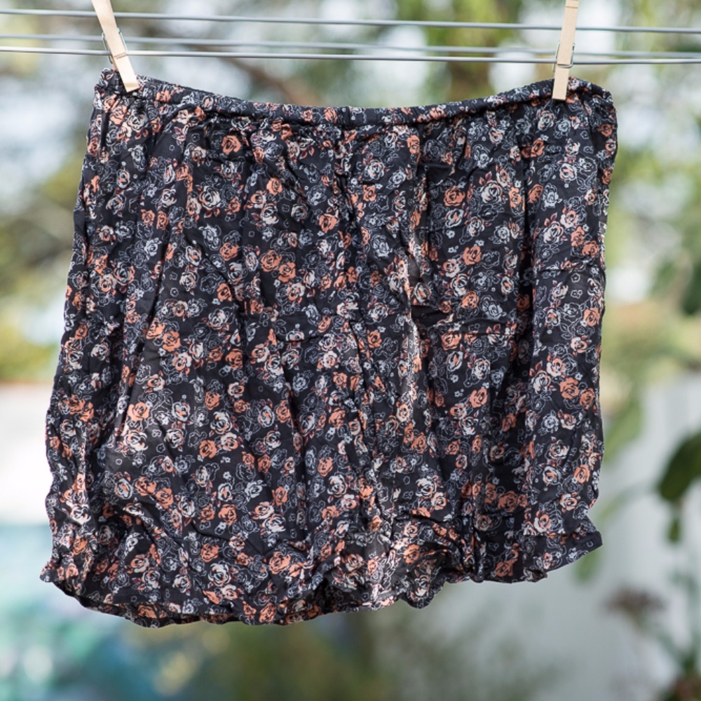 Floral miniskirt