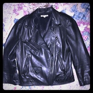 Rebecca Minkoff Lambskin Leather Jacket 3/4 sleeve