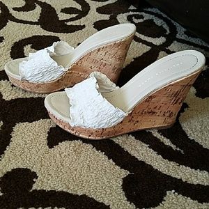 Wedge heel slip on