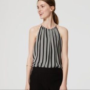 Loft Stripped Halter Cami