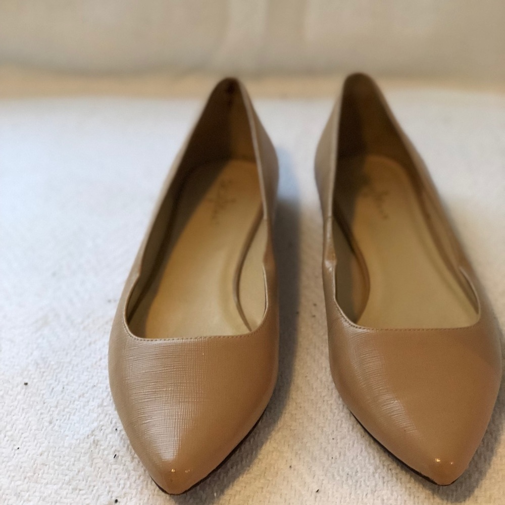 Cole Haan nude slip on flats