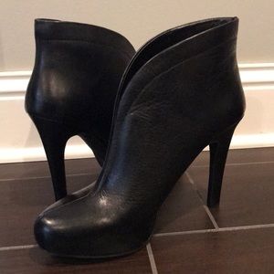 Jessica Simpson Leather High Heel Ankle Boot