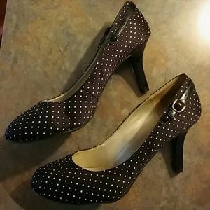 Polka dot heels