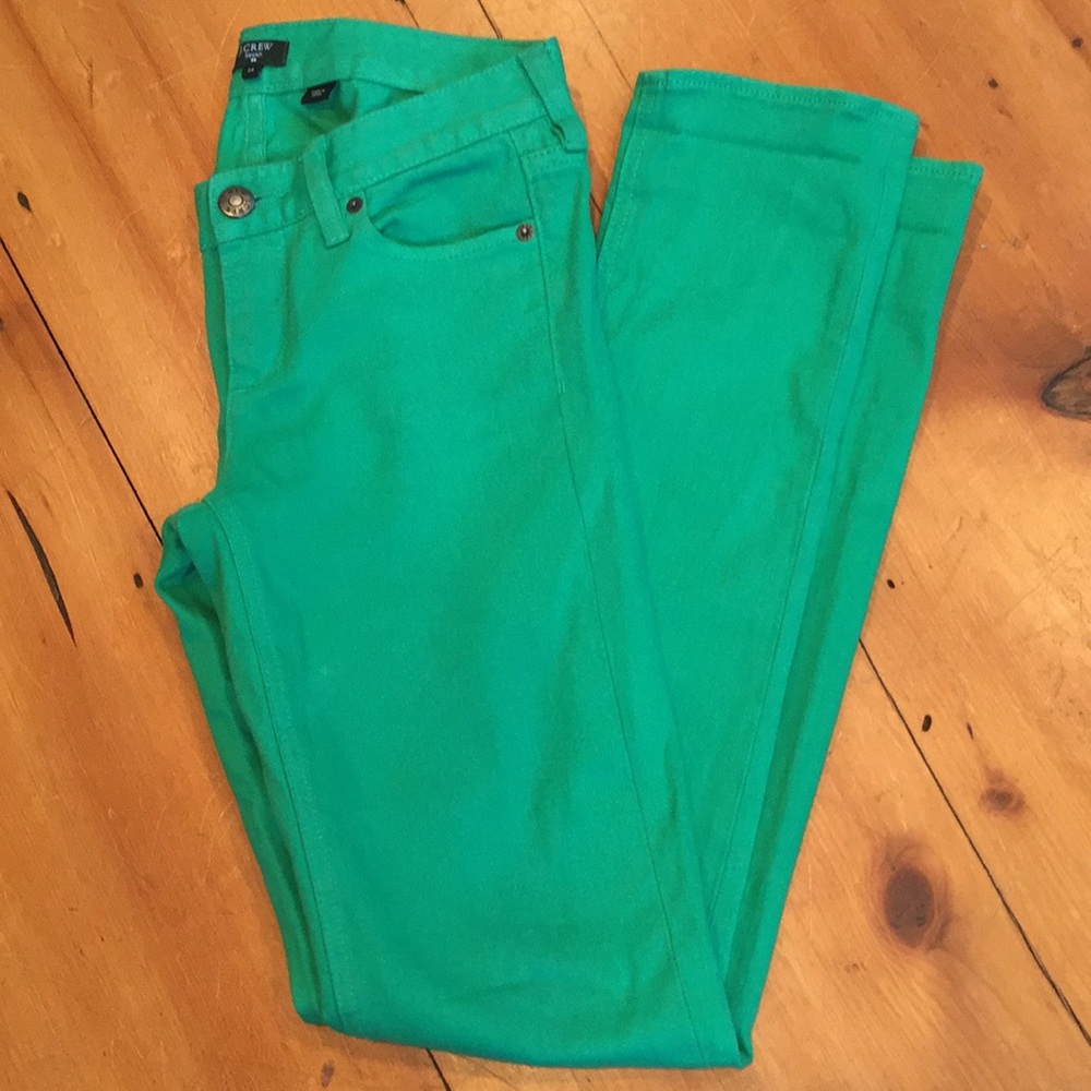 J Crew Green Denim