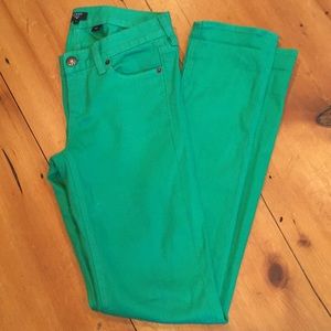 J Crew Green Denim
