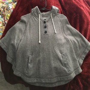 Gray poncho