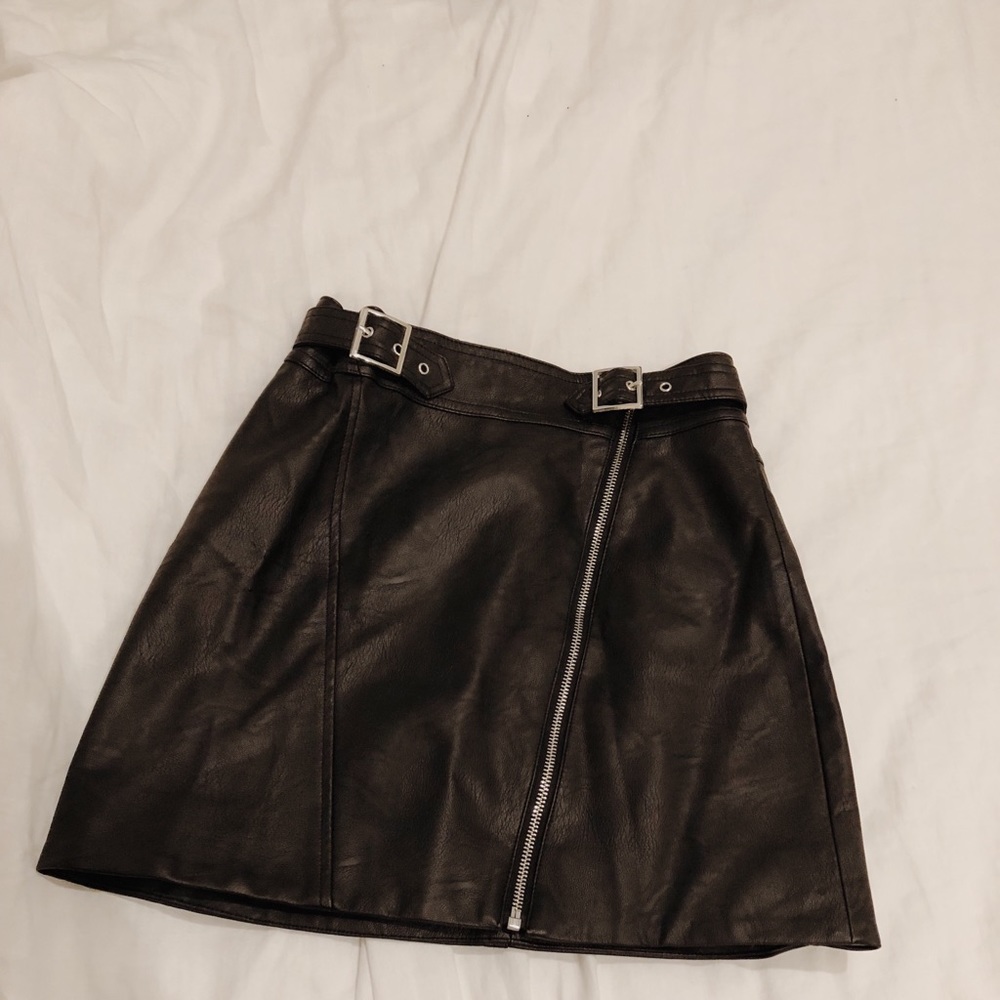 Vegan leather skirt