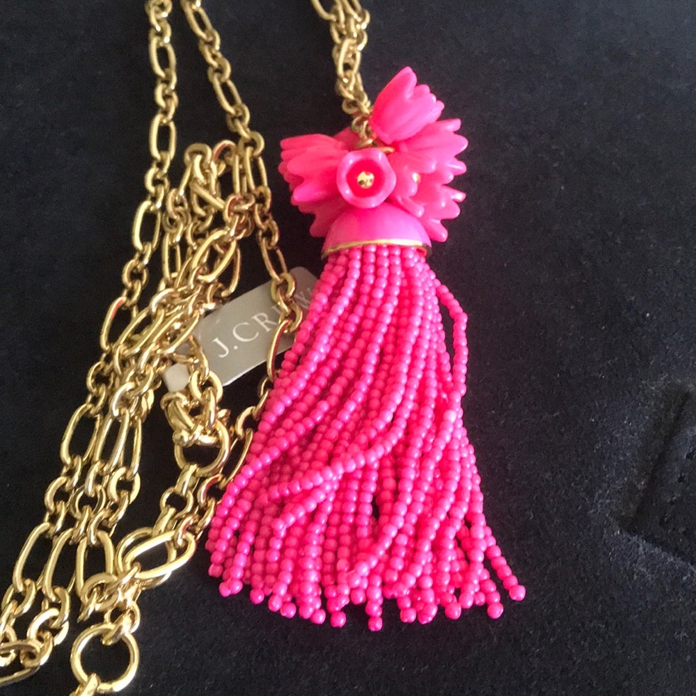 New J. CREW FUN TASSEL LONG NECKLACE. SOLD OUT!!