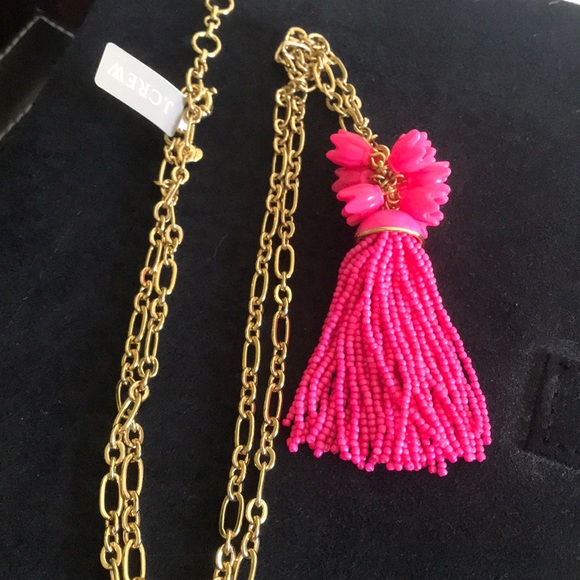 New J. CREW FUN TASSEL LONG NECKLACE. SOLD OUT!! - Picture 3 of 7