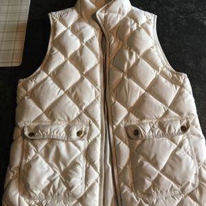 Jcrew Ivory Vest Medium