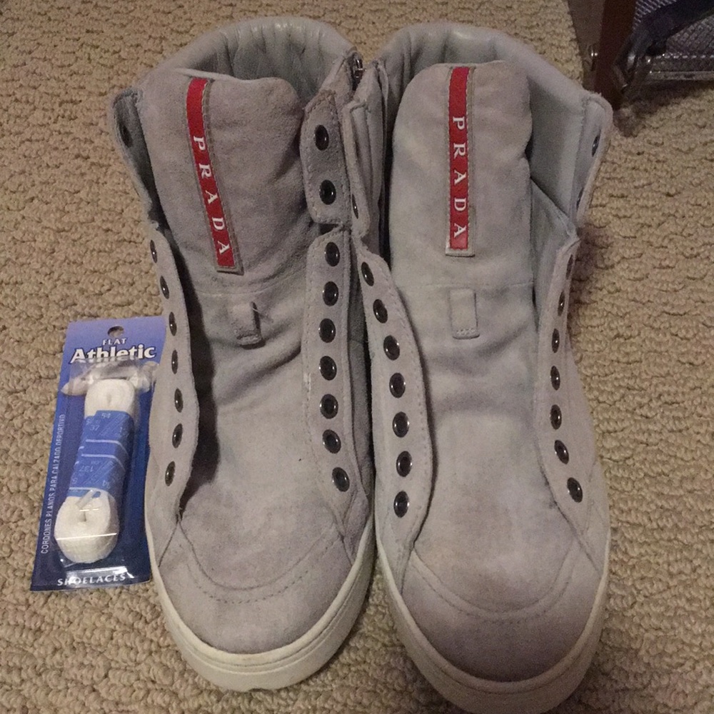 Prada sneakers! Just got shined at the shoe maker