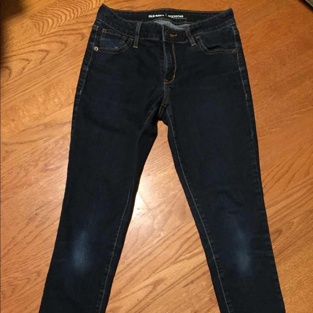 Old Navy Rockstar skinny cropped jeans sz4