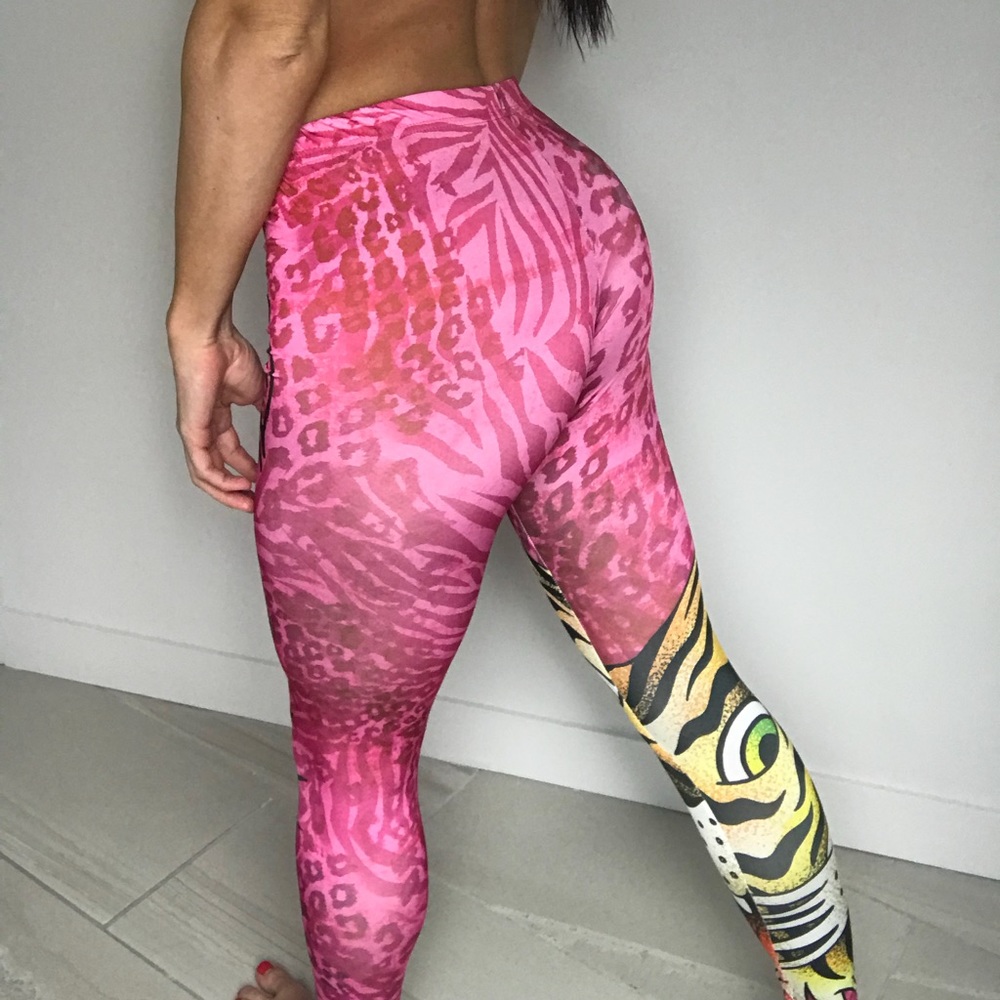 Ed Hardy Tiger Edition Pink Printed Leggings