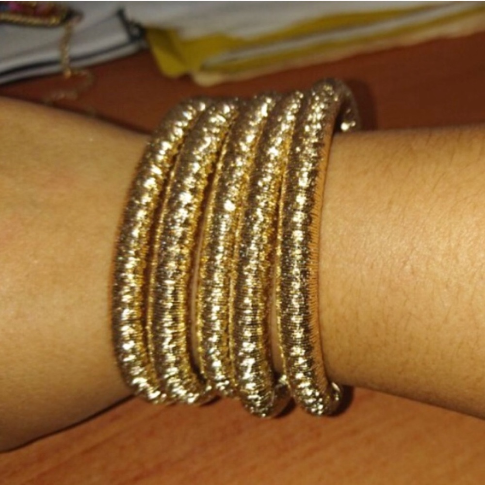 Gold plated multilayer bracelet. New