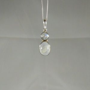 💜 Host Pick 💜 Silver Pendant with Moonstone