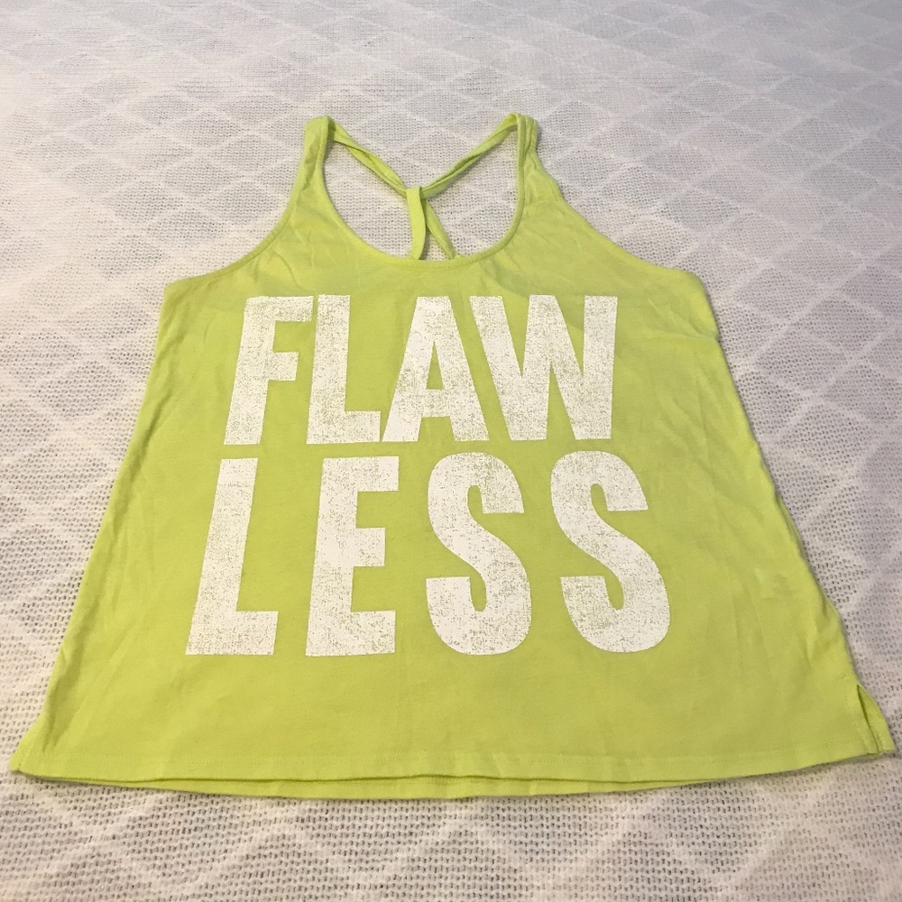 Yellow & White Flawless Workout Tank Top