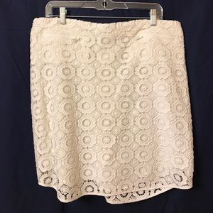 Joe Fresh White eyelet skirt