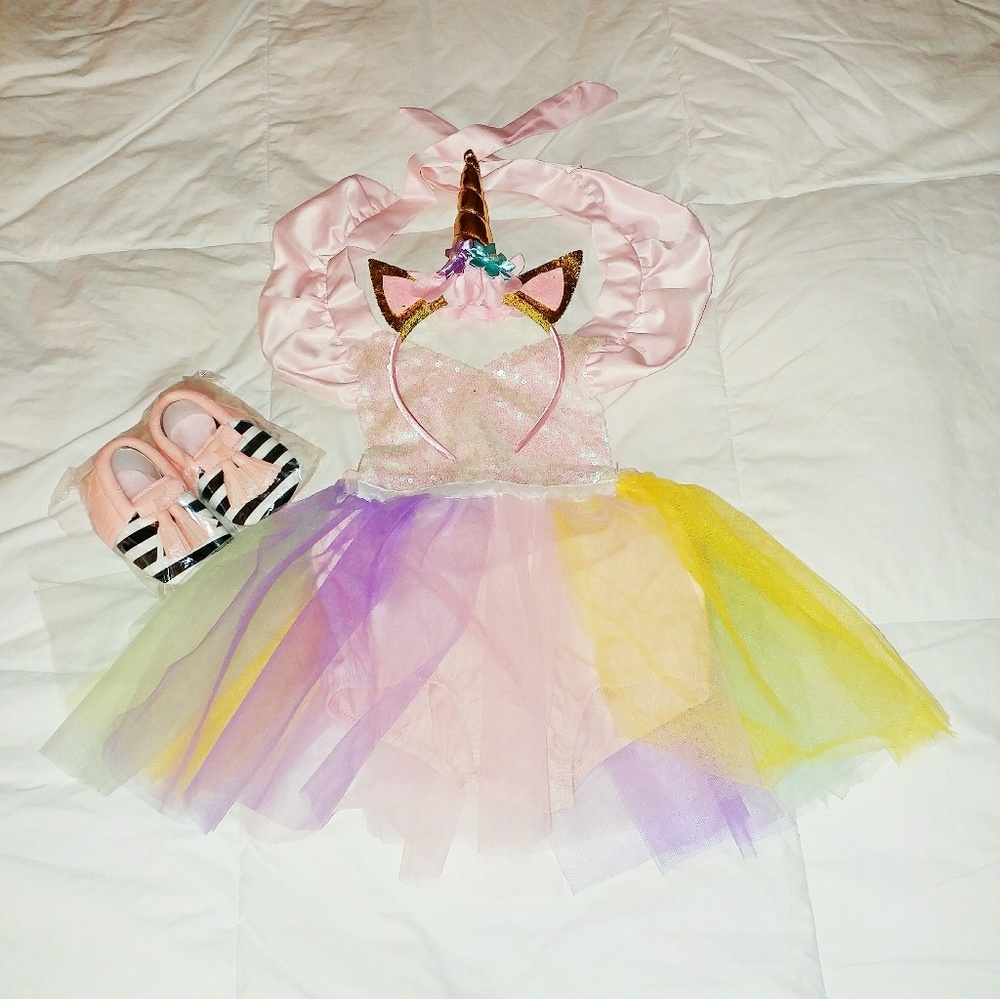 Party tutu and unicorn headband