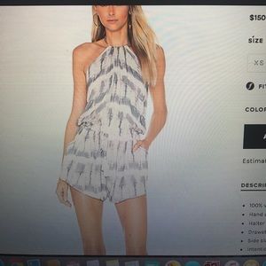 Vitamin A tie dye romper