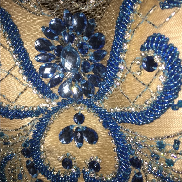 BLUE PROM DRESS (Cheaper on Mercari) - Picture 4 of 8