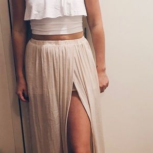 Zara High Slit Playa Skirt