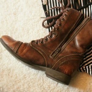 SOLD × Steve Madden - Madden Girl Combat Boots