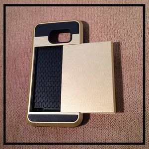 SAMSUNG GALAXY S7 MOBILE PHONE & CARD CASE |GOLD