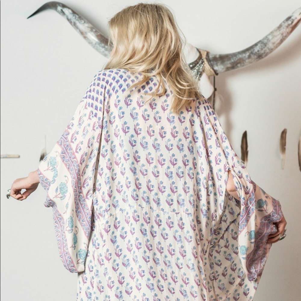 Spell Designs Bohemian Royale Maxi Kimono in Dusk