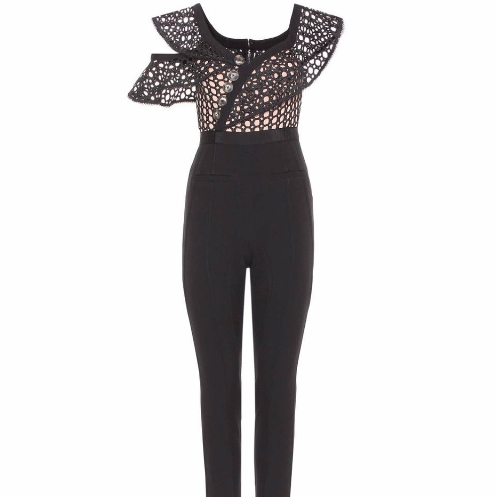 Self Portrait Lace Frill Inspired jumpsuit