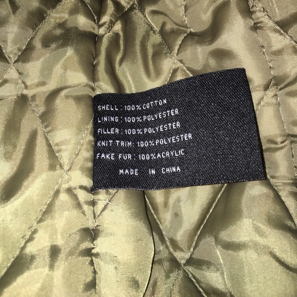 BONGO olive green plush jacket - Picture 5 of 5