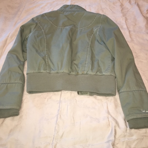 BONGO olive green plush jacket - Picture 3 of 5