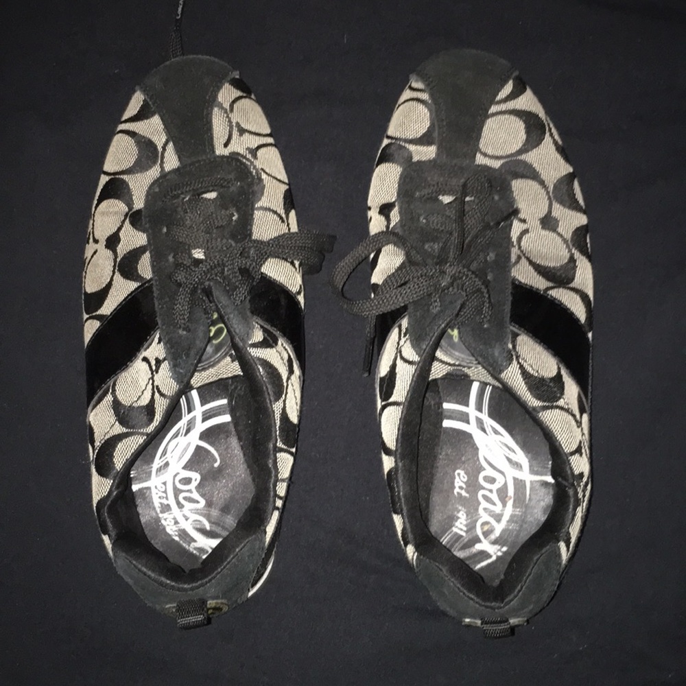 Black coach sneakers