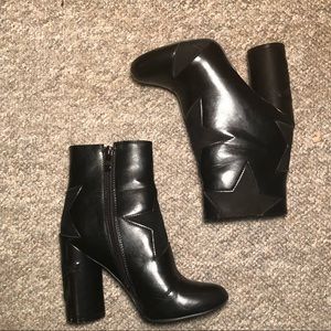 PUBLIC DESIRE Black Star Ankle Boots