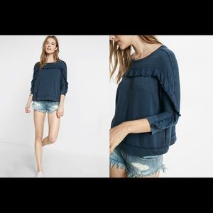 Express ruffle sweater