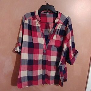 Plaid tunic