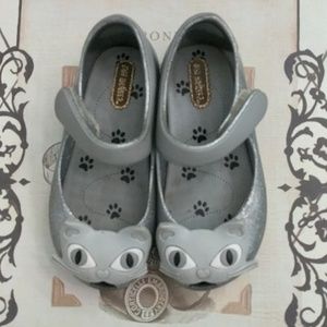 Silver Cat Mini Melissa girl sandals