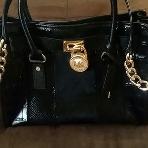 Mk black mini hamilton bag
