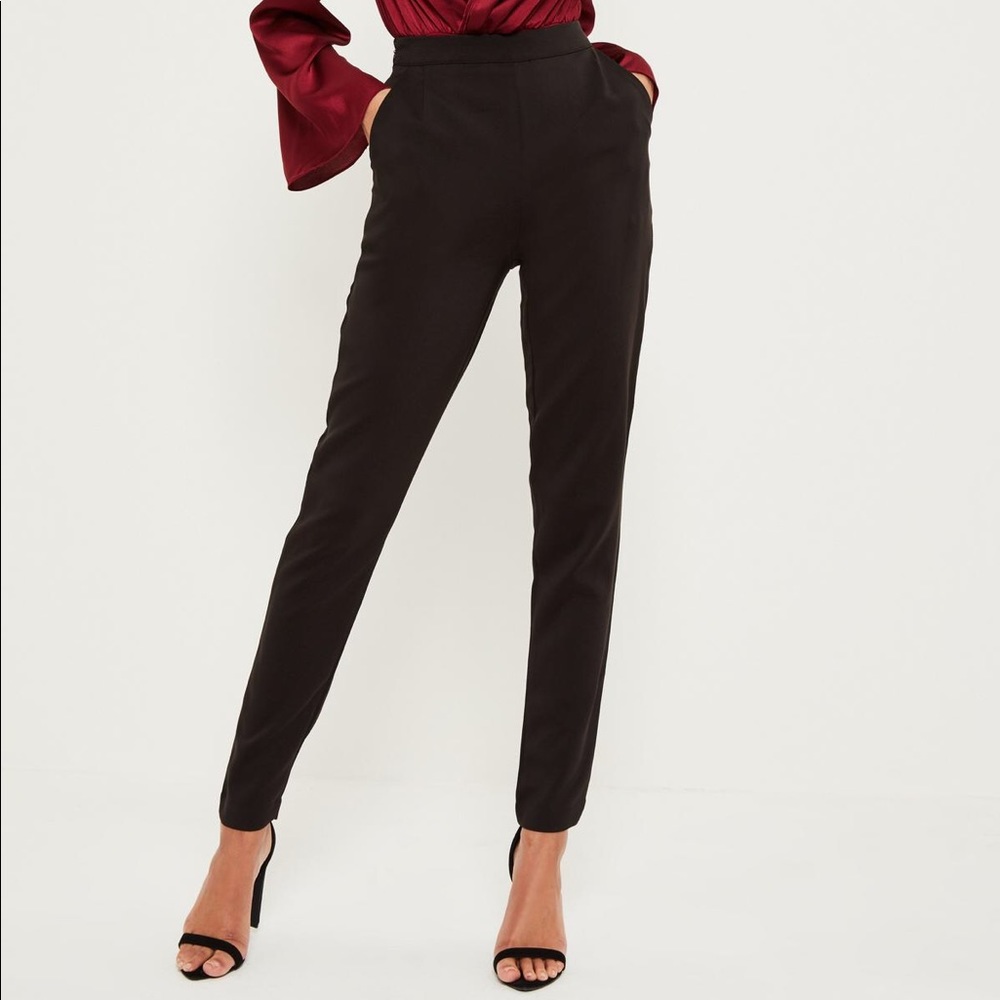 Missguided tall black cigarette pants