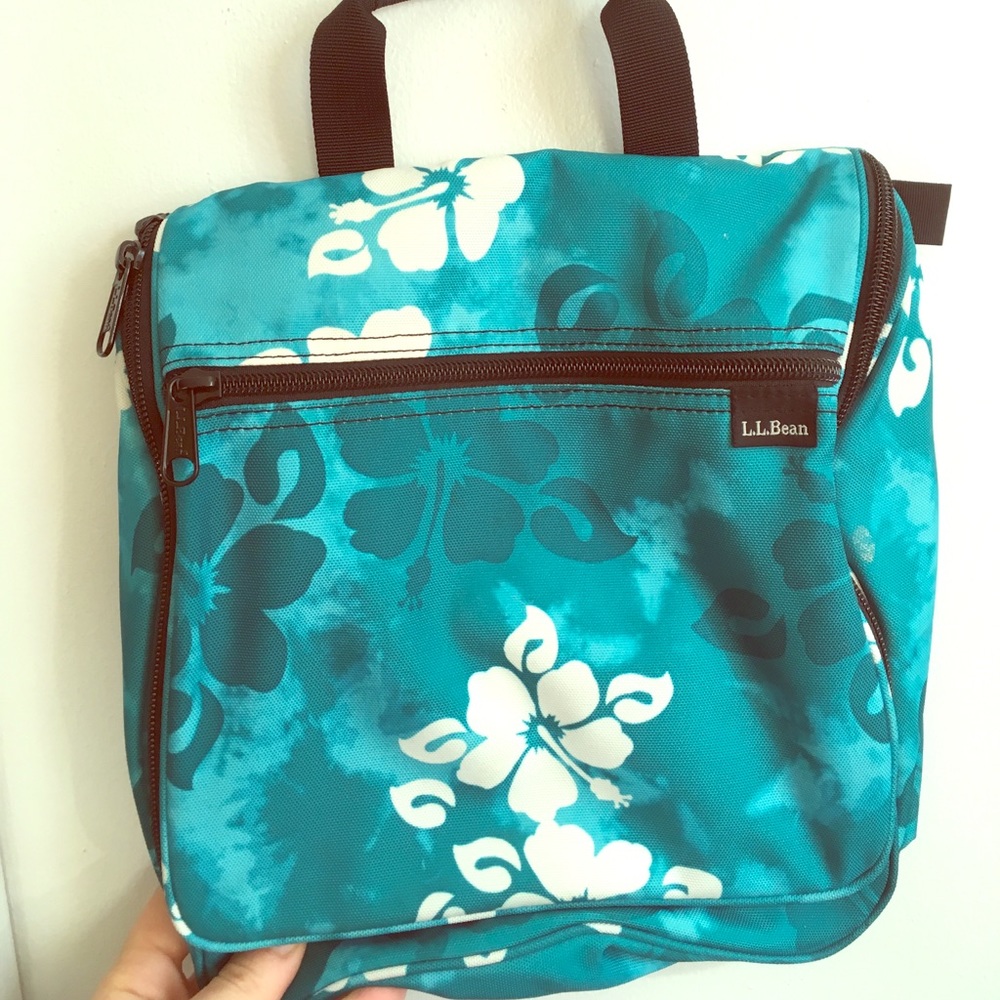 L.L. Bean Haiwaiian Print Toiletry Travel Bag
