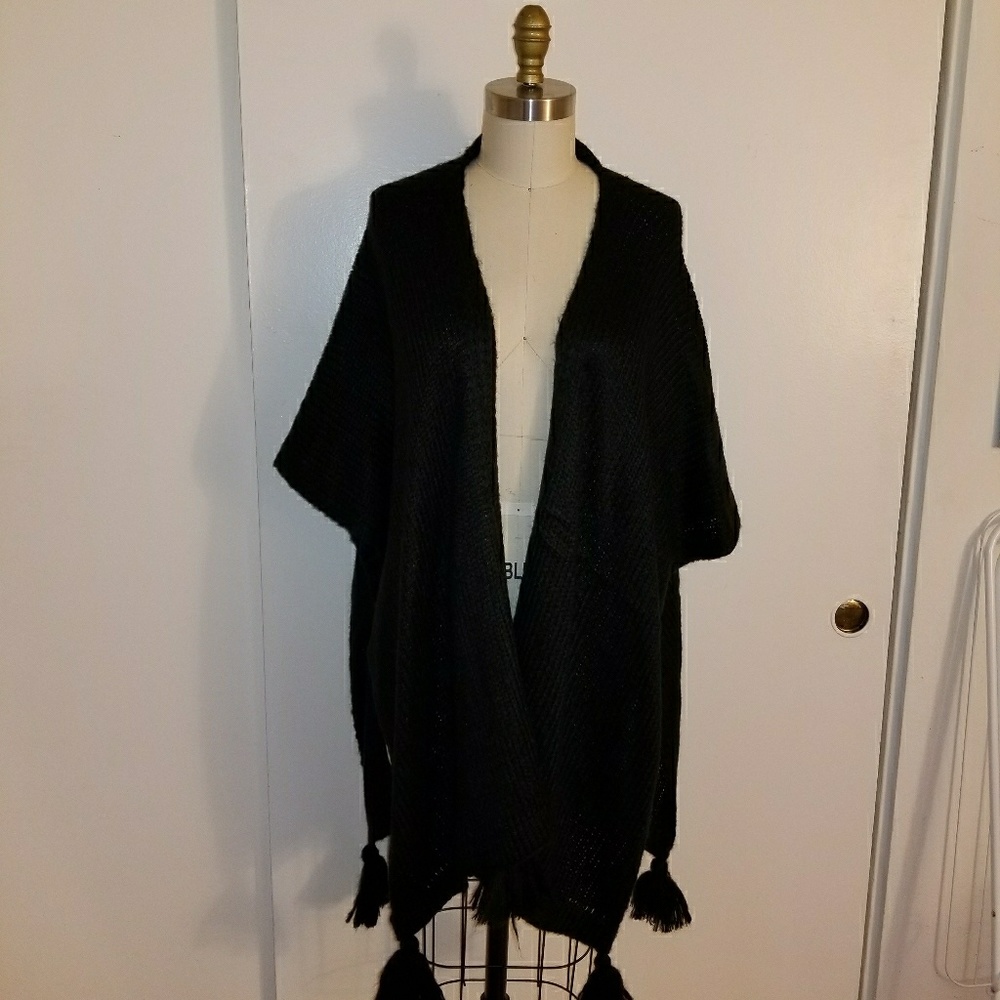 Knitted Cape, Cover up, poncho
