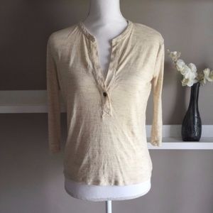 Madewell Crea, Single Button Henley Top