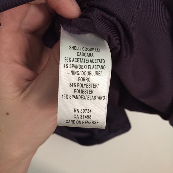BCBG Maxazria deep plum cocktail dress. Worn once! - Picture 5 of 7