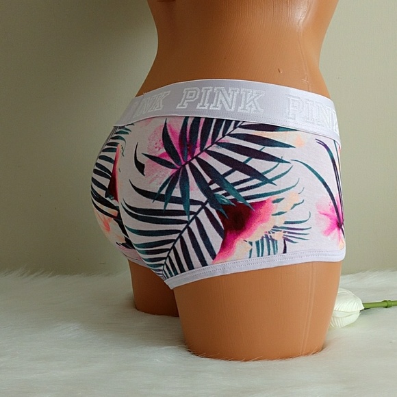Size S PINK VICTORIA'S SECRET LOGO BOYSHORT. - Picture 3 of 4